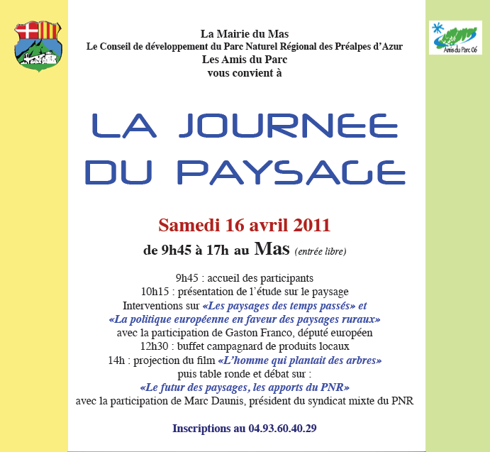 Journée du paysage le 16 avril 2011