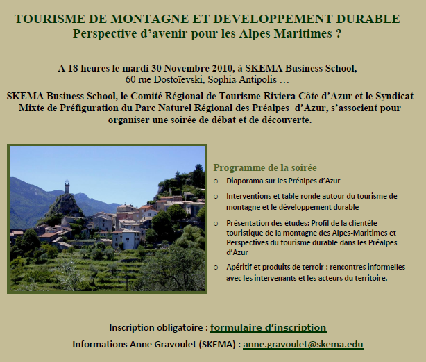 Soirée débat Tourisme durable et Montagne