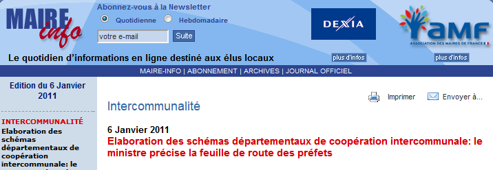 Schémas départementaux de coopération intercommunale
