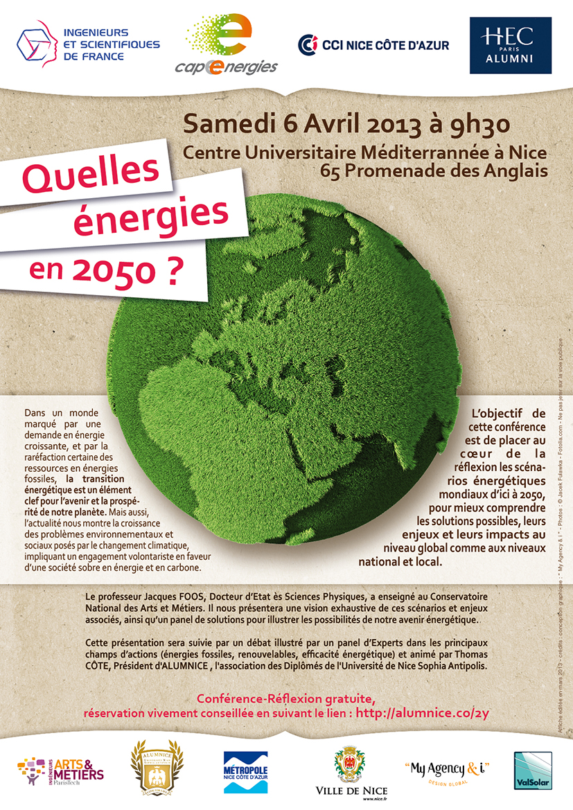 Conférence : Quelles énergies en 2050 ?