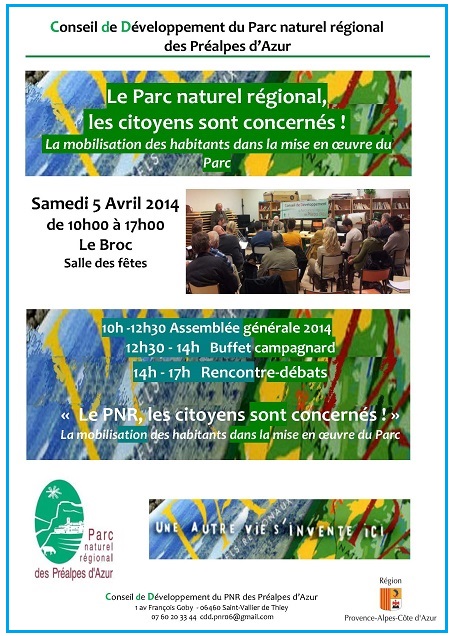 AG 2014 et Rencontre-débat sur la participation des habitants dans la mise en oeuvre du Parc