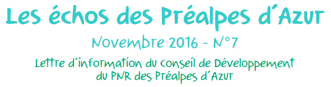 Les echos des Préalpes d’Azur n°6 – Novembre 2016