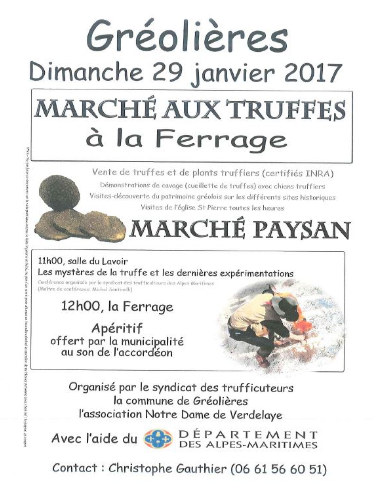 Grolires march aux truffes affiche