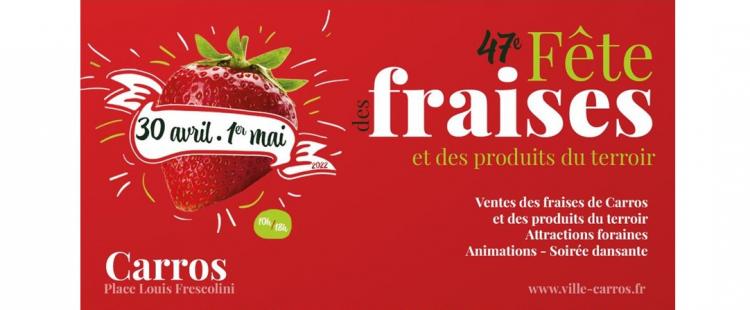 Fête des Fraises à Carros – 30 avril et 1er Mai